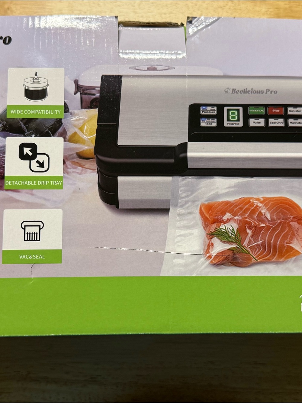 Beelicious Pro VS9313 Vacuum Sealer – New Open Box – Tested